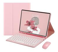 Flisdtry For Mini 6 Mini 6Th Generation 8.5-Inch Cute Round Detachable Case (Pink)