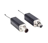 Flisdtry Microphone Wireless System Transmitter and Receiver for Dynamic Microphone Audio Mixer Wireless Microphone Black