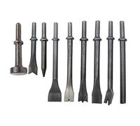 Flisdtry Pneumatic Chisel Air Hammer Bit Set 9 Piece Set