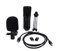 Flisdtry Professional USB Condenser Microphone BM-750USB Wired Microphone Mobile Computer Live Microphone K Song Chat Game Recording Microphone for Mobile Phone Computer Live