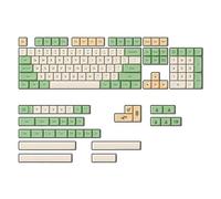 Flisdtry Retro Ethermal Sublimation Fonts PBT Keycap for Wired USB Mechanical Keyboard Cherry MX Switch Keycaps,Big Font