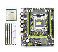 Flisdtry X79 Motherboard Set Xeon E5 2640 CPU E5-2640 with LGA2011 4Pcs X 4GB = 16GB Memory DDR3 RAM PC3 10600R 1333Mhz