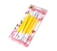 Flissy Set of Accessories for Cake Decoration, yellow, 8pcs