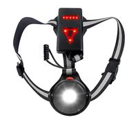 FLITI Running Lights For Runners, Running Light, Adjustable In 3 Modes, With High Intensity Reflective Tape, Usb-C Rechargeable - Designed For Running, Cycling And Dog Walking - Black