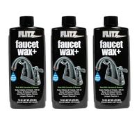 Flitz Faucet Wax, Polish and Sealant Made with Exclusive Carnauba and Beeswax Formula, Leaves No Residue or Scratches, Perfect for Door Hardware, Kitchen and Bathroom, Made in USA, 7.6 oz - 3 Pack