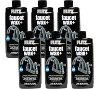 Flitz Faucet Wax, Polish and Sealant Made with Exclusive Carnauba and Beeswax Formula, Leaves No Residue or Scratches, Perfect for Door Hardware, Kitchen and Bathroom, Made in USA, 7.6 oz - 6 Pack
