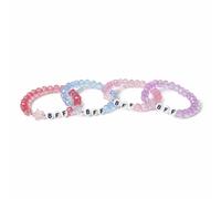 Flitzy BFF Pastel Bead Stretch Bracelet Set - Pack of 4