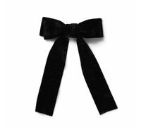 Flitzy Sparkle Black Velvet Bow Hair Clip