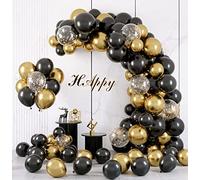 Flixcart Black and Gold Balloon Arch Kit - 101 Pcs Balloon Garland Kit with DIY tools Perfect for Halloween, Engagement, Wedding, Welcome Home, Graduation & Kids Birthday Party Decoration