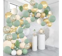 Flixcart Sage Green Balloon Arch Kit - 101 Pcs Balloon Garland Kit with DIY tools Perfect for Thanksgiving, Engagement, Wedding, Welcome Home, Graduation & Kids Birthday Party Decoration
