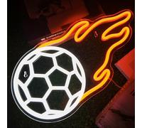 Flixyticy Football Neon Signs for Wall Decor, LED Hanging Light Sign USB Powered Dimmable for Boys Girls Room Gameroom Wall Decor Party Holiday Birthday Gift (Football)