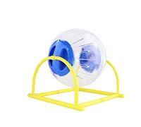 Fliyeong 1PCS Transparent Hamster Running Ball Rack Sport Training Wheel Pet Exercise Supplies for for Small Animal Running Jogging Blue