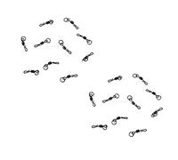 Fliyeong 20 Pcs Quick Change Flex Ring Swivels Size 11 Carp Fishing Ronnie Rigs Portable and Useful