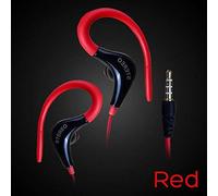 Fliyeong 3.5mm In-Ear Earphones Bass Stereo Hook Headphones Headset Earbuds with Mic Red Durable and Useful