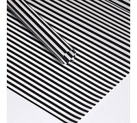 Fliyeong DIY Wrapping Paper Creative Striped Wrapping Paper for Flower Gift Wrapping Use 20PCS Black White