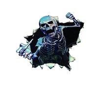 Fliyeong Premium 3D Skull Car Stickers Styling Removable Skeleton Sticker Decoration