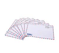 Fliyeong Premium Quality 10PCS Retro Leather Air Mail Envelope Letter Storage Paper,As Description