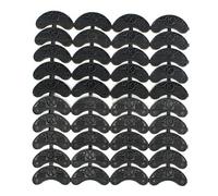 Fliyeong Premium Quality 40PCS 20-Pair Rubber Heel Savers Toe Plates Taps DIY Shoe Repair Pads 50 * 28 * 5MM