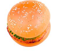 Fliyeong Premium Quality Dog Toy Squeaky Burger Pet Toy Cheeseburger Pet Teething Toy Silicone Dog Chew Toys Pet Supplies 9.5 * 5cm Pet Supplies