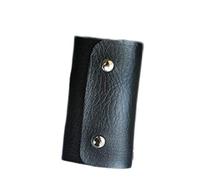 Fliyeong Premium Quality Fashion PU Leather Car Keychain Case Key Holders Bag Slim Compact Key Storage Pouch