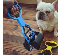 Fliyeong Premium Quality Pooper Scooper Long Handle Poop Scoop Portable and Heavy Duty Durable Pet Poop Scoop Dog Pick up Stool Tool Blue Pet Supplies