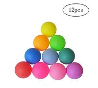 Fliyeong Standard 40mm Ping-Pong Balls Grind Plastic Table Tennis Ball Durable Colorful Ping-Pong Balls Random Color 12pcs Stylish and Practical