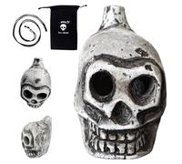 Flkiglm Aztec Death Whistle, Skull Aztec Whistles, Screaming Death Whistle, Real Screaming Aztec Death Whistle, Death Whistle, Loud Ornament with Weird Sound
