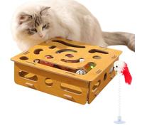 Flkiglm Cat Puzzle Box, Mental Stimulation for Kittens, Kitten Movement Toy for Energy Reduction and Against Boredom | Daily Play in the Living Room Bedroom for Professionals and