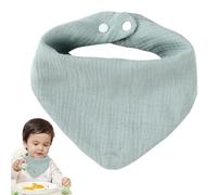 Flkiglm Cotton Bandana Bandana Bib | Unisex Feeding Bibs for Her, Drool Bibs, Plain for Feeding, Teething and Drooling, blue, Siehe Beschreibung