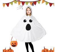 Flkiglm Ghost Cape | Halloween Cosplay Hooded Cape for - Halloween Cosplay Costume | For Activities for Role Play Theme Birthday Parties Stage Performances Carnival
