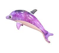 Flkiglm Inflatable Dolphin Pool Toy Starry Cute Dolphin Floatie Inflatable Animals for Pool for Summer Swimming Pool Hawaii Decoration Theme Party