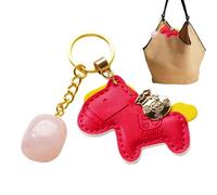 Flkiglm Key Ring for Women, Compact Key Ring for the Year of the 2026, Pendant for Keys, for Teenagers and Teenagers as well as Husband, Son, Daughter, Family and, red, Siehe Beschreibung