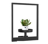 Flkiglm Picture Frame Plants Wall Mount, Picture Frame Plant Holder for the Wall, Plant Shelves for , Plant Wall Frame Made of Metal, Photo Frame Wall Shelf for Succulents and Small Pots