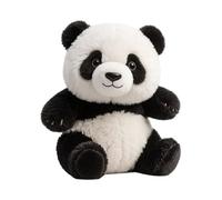 Flkiglm Plush Panda | Lifelike Pandas Plush Figures as Table Decoration - Gentle Emotional Cuddly Toy as Companion Popular with Everyone