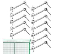 Flkiglm Pool Safety Guard, 12 Pieces Stainless Steel Privacy, Spring Loaded Security Guard for Privacy at Barn Door, Pool Gate, Cabinet, Bathroom Centre