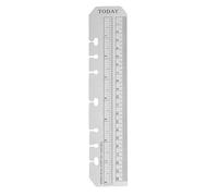 FLKWOP 1pcs 6 binder a5 Flexible Ruler Clear Plastic Notebook Binder Loose-Leaf Separator Holes 6 ulti-Function A5 Page Ruler