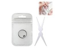 FLKWOP 2026 New Ring-Shaped Cat Eye Magnet for Nails, Circle Cat Eye Magnet for Nails, Y & Ring Magnet, Create Perfect Halo & Black Hole Cat Eye Nails, Magnetic Nail Art Tool for Beginners DIY Salon