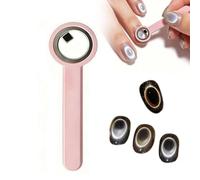FLKWOP 2026 New Ring-Shaped Cat Eye Magnet for Nails, Strong Nail Magnet Tool, Portable Hollow Circular Cat Eye for Home DIY, Beginners & Nail Artists