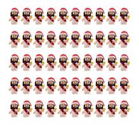 FLKWOP 50 Pcs Little Jesus Figures Jesus Loves You Original Design Rubber Pocket Toys Little Figures to Hide and Seek Sunday School Religious Party Share Gifts