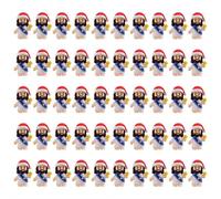 FLKWOP 50 Pcs Little Jesus Figures Jesus Loves You Original Design Rubber Pocket Toys Little Figures to Hide and Seek Sunday School Religious Party Share Gifts