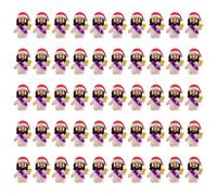 FLKWOP 50 Pcs Little Jesus Figures Jesus Loves You Original Design Rubber Pocket Toys Little Figures to Hide and Seek Sunday School Religious Party Share Gifts