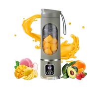 FLKWOP Digital Display Juicer-Smart LED Display, Diet-Friendly Portable Multimode Blender Personal Electric USB 450ML Portable Juicer Shakes and Smoothies Blender Small Blenders Mixing
