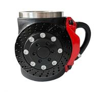 FLKWOP Funny Mug, Brake-Style Coffee Cup, Creative Handle Design, Distinctive Ceramic Drinkware, Perfect for Teachers, Friends, Desks, Morning Routines, Breaktime Sips, Holiday Moments 2025 New