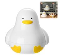 FLKWOP Microwave Egg Cooker, 4 Eggs Boiler Steamer, Cute Duck Shape Microwave Egg Poacher, Rapid Egg Cooker for Hard, Soft & Poached Eggs, Mini Egg Maker, Easy Clean
