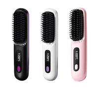 FLKWOP Numoya-Numoya Go Brush Pro, 2025 New Numoya Gobrush Pro, Numoya Portable Straightener Brush - Gobrush Pro, Portable Straightener Brush for Travel