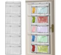 FLKWOP Weekly Kids Clothes Organizer, Day of Week Kids Clothes Organizer with Labels for Monday to Friday, Hanging Closet Shelves for Home,Dorm,Bedroom