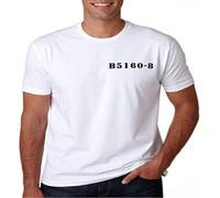 FLMWJSL Silence of The Lambs Hannibal Lecter Prison T Shirt FANNIBAL Halloween Cosplay White