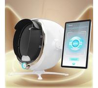 FLNOZAMZ Ai Professional Skin Analyzer,Skin Facial Detector,Skin Tester Analyzer,Corneometer Skin Hydration Meter,With 8-Spectrum Imaging for Precise Skin Assessment (White 13.3in)