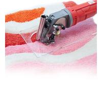 FLNOZAMZ Electric Carpet Carving Scissors, Engraving Trimming Modeling Scissors with Heat Dissipation, Handhel Rug Tufting Scissors Rug Carver, 3500rpm Adjustable, for Tufting Carpet Studio (220v)