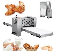 FLNOZAMZ Folding Pastry Sheeter - 12" Electric Dough Roller with 0.04in to 1.38in Adjustable Thickness, Countertop Dough Sheeter Machine for Pizza, Croissants, Pastry (110v)